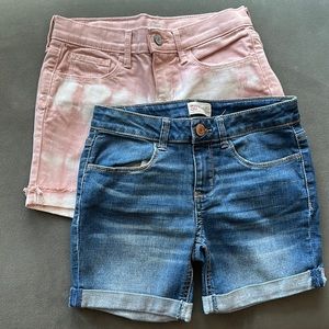 Girls Denim Shorts - 2 pairs